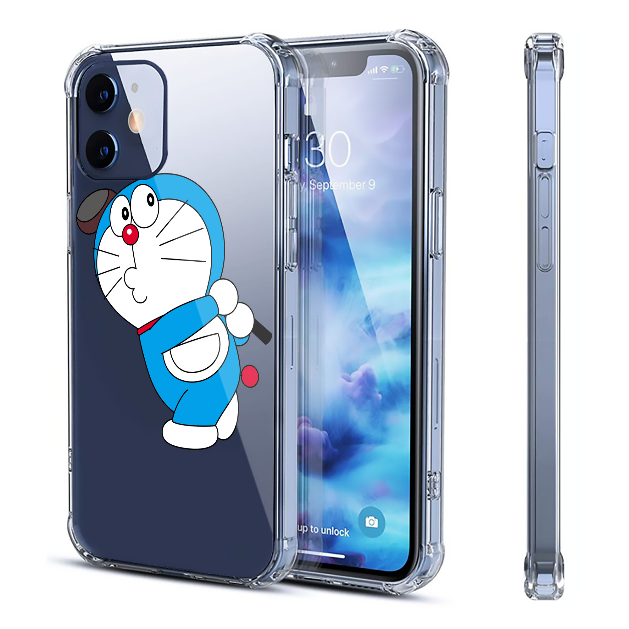 （画像用） ドラえもん Doraemon 【iPhone 12シリーズ対応】透明スマホケース（クリアソフトケース）
